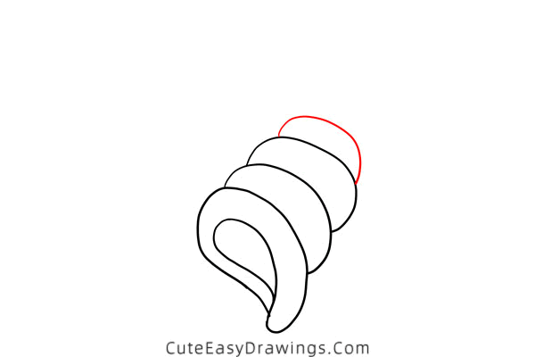 how to draw a shell - www.cuteeasydrawings.com