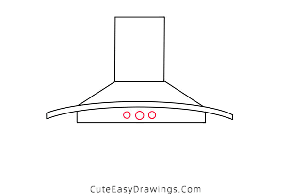 how to draw a range hood - www.cuteeasydrawings.com