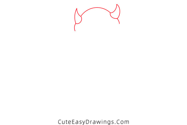 how to draw a cute demon - www.cuteeasydrawings.com