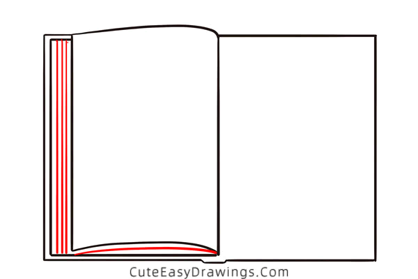 how to draw a notepad and pen - www.cuteeasydrawings.com