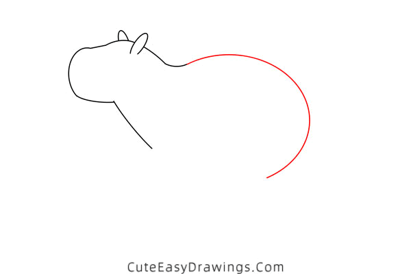 how to draw a capybara easy - www.cuteeasydrawings.com