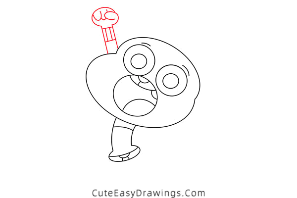 how to draw gumball watterson - www.cuteeasydrawings.com