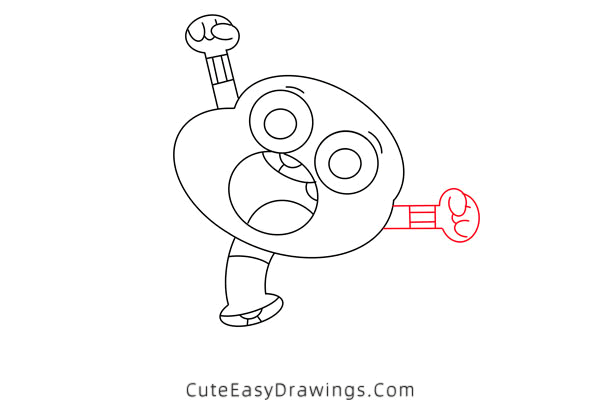 how to draw gumball watterson - www.cuteeasydrawings.com