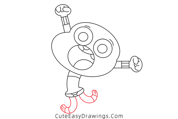 how to draw gumball watterson - www.cuteeasydrawings.com