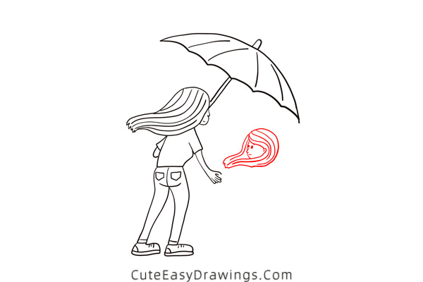 how to draw a mom and daughter - www.cuteeasydrawings.com