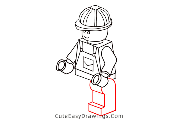 how to draw a lego man - www.cuteeasydrawings.com