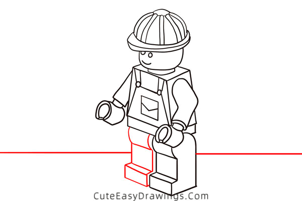 how to draw a lego man - www.cuteeasydrawings.com