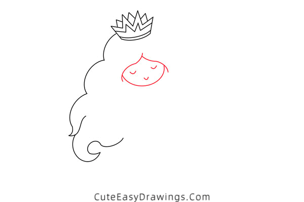 how to draw a mermaid and a dolphin - www.cuteeasydrawings.com