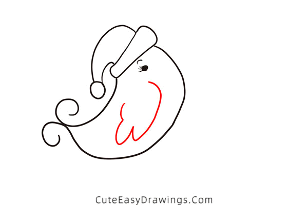 how to draw a winter bird - www.cuteeasydrawings.com