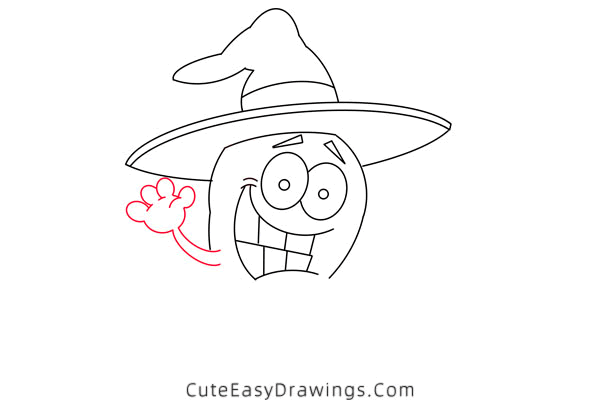 how to draw a funny ghost - www.cuteeasydrawings.com