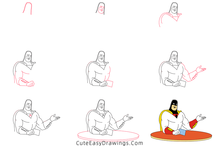 how to draw space ghost - www.cuteeasydrawings.com