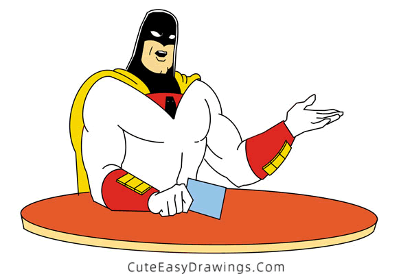 how to draw space ghost - www.cuteeasydrawings.com