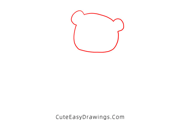 how to draw a cute polar bear - www.cuteeasydrawings.com