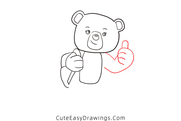 how to draw a cute polar bear - www.cuteeasydrawings.com