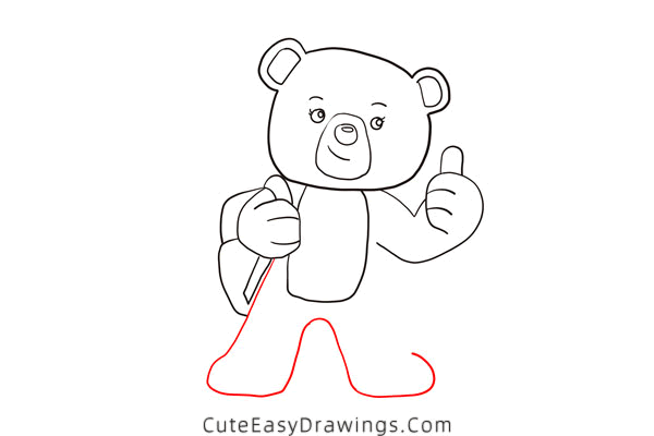 how to draw a cute polar bear - www.cuteeasydrawings.com