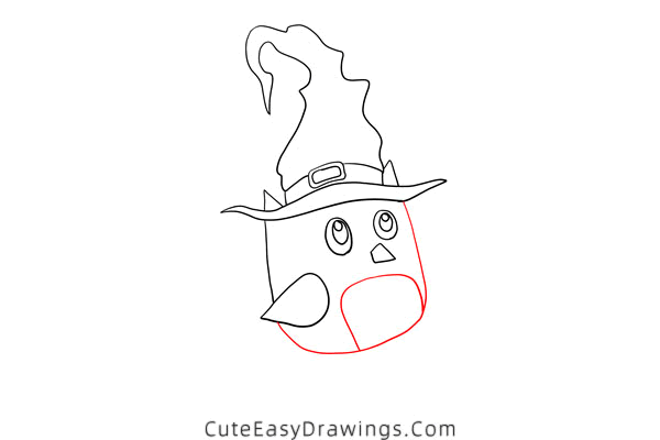 how to draw a halloween owl - www.cuteeasydrawings.com