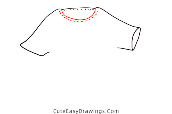 how to draw a t-shirt - www.cuteeasydrawings.com