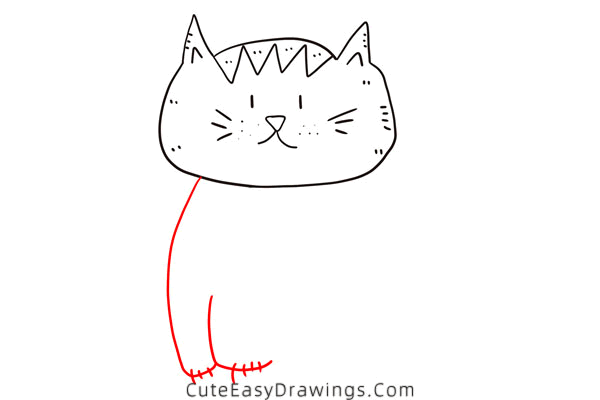 how to draw a cat easy - www.cuteeasydrawings.com