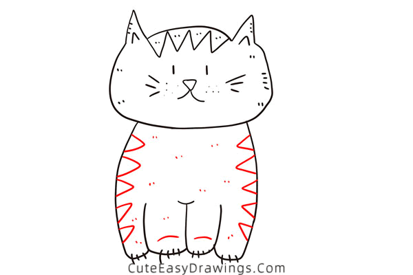 how to draw a cat easy - www.cuteeasydrawings.com