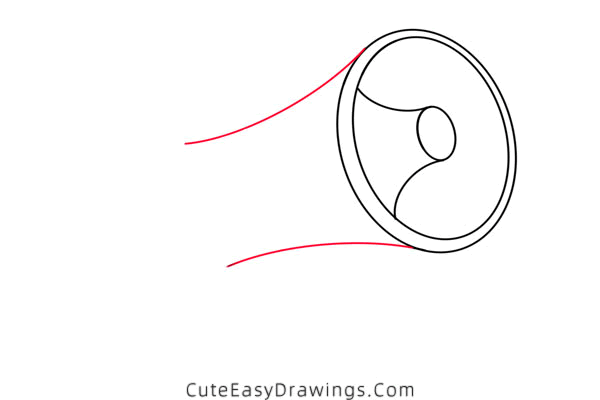 how to draw a loudspeaker - www.cuteeasydrawings.com