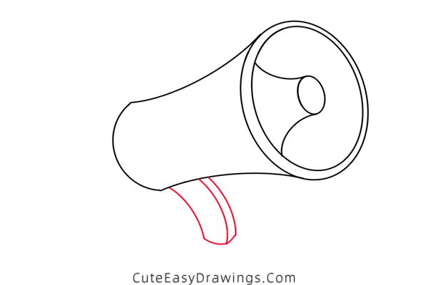 how to draw a loudspeaker - www.cuteeasydrawings.com