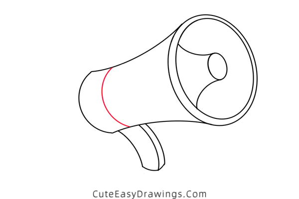 how to draw a loudspeaker - www.cuteeasydrawings.com