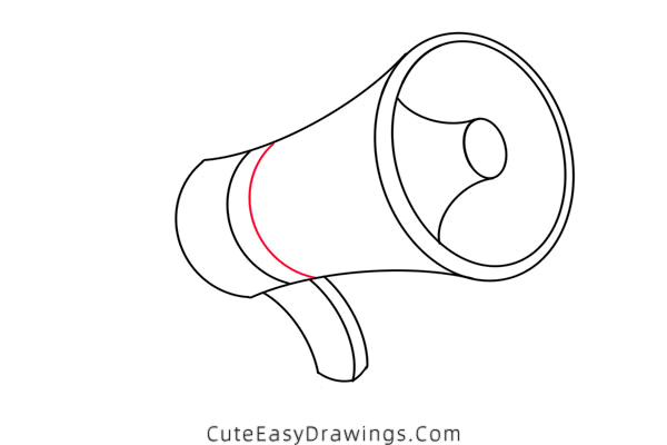 how to draw a loudspeaker - www.cuteeasydrawings.com