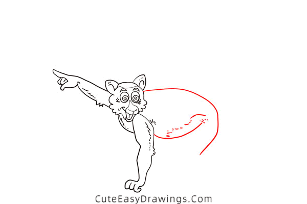 how to draw a lemur - www.cuteeasydrawings.com