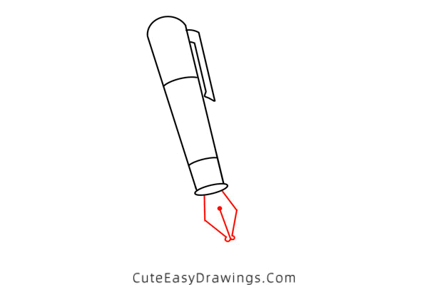 how to draw a pen - www.cuteeasydrawings.com