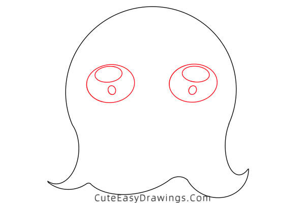 how to draw a cute ghost - www.cuteeasydrawings.com