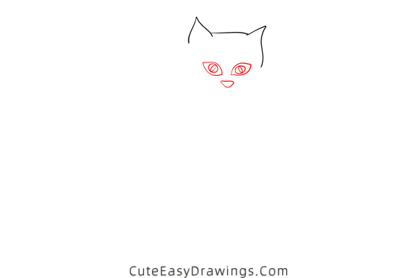 how to draw a black cat and jack-o-lantern - www.cuteeasydrawings.com