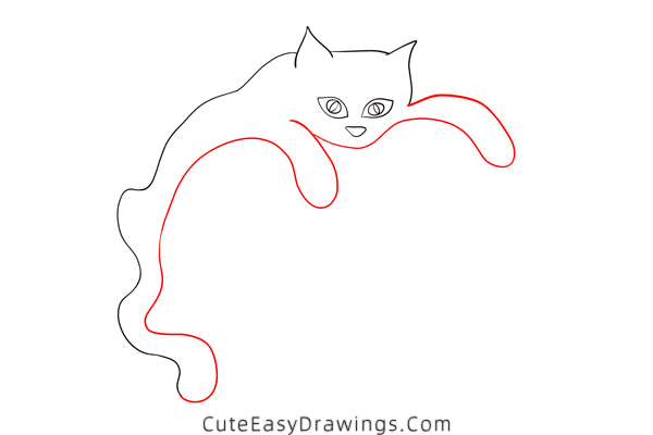 how to draw a black cat and jack-o-lantern - www.cuteeasydrawings.com