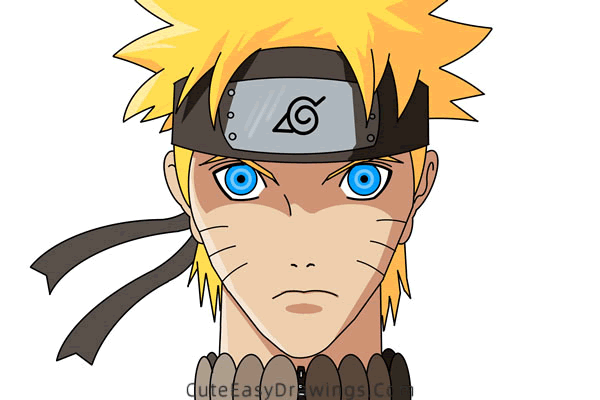 how to draw naruto uzumaki face - www.cuteeasydrawings.com