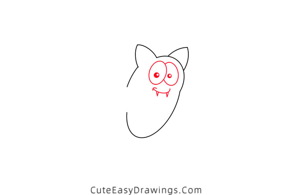 how to draw a bat easy - www.cuteeasydrawings.com