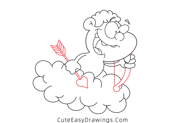 how to draw cupid - www.cuteeasydrawings.com