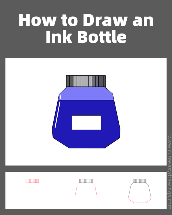 how to draw an ink bottle - www.cuteeasydrawings.com