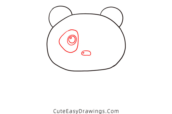 how to draw a giant panda - www.cuteeasydrawings.com