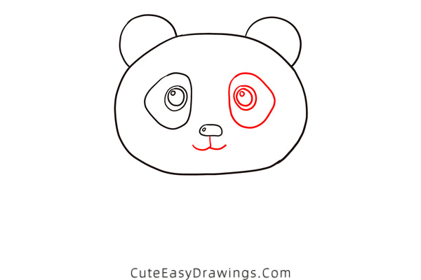 how to draw a giant panda - www.cuteeasydrawings.com