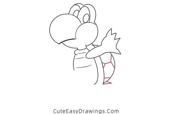 how to draw koopa troopa from mario - www.cuteeasydrawings.com