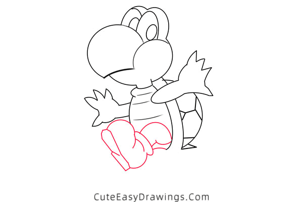 how to draw koopa troopa from mario - www.cuteeasydrawings.com