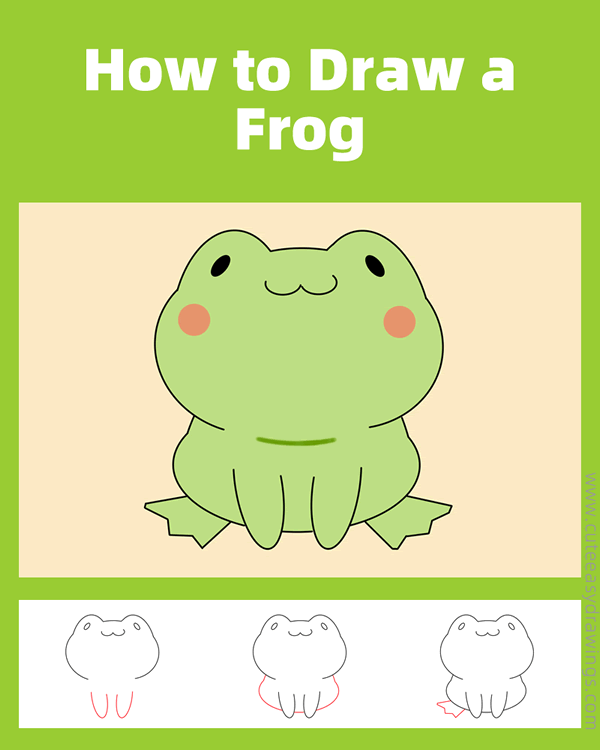 how to draw a cute frog - www.cuteeasydrawings.com