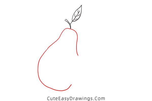 how to draw an avocado - www.cuteeasydrawings.com