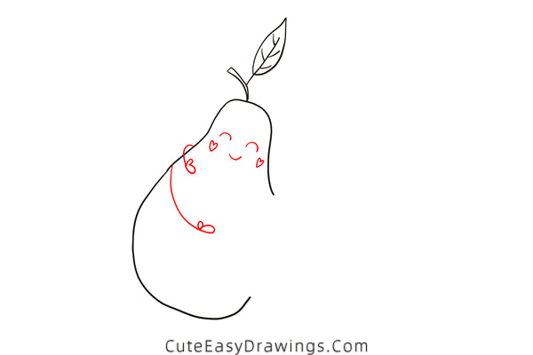 how to draw an avocado - www.cuteeasydrawings.com