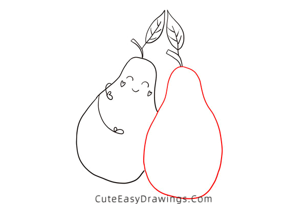 how to draw an avocado - www.cuteeasydrawings.com