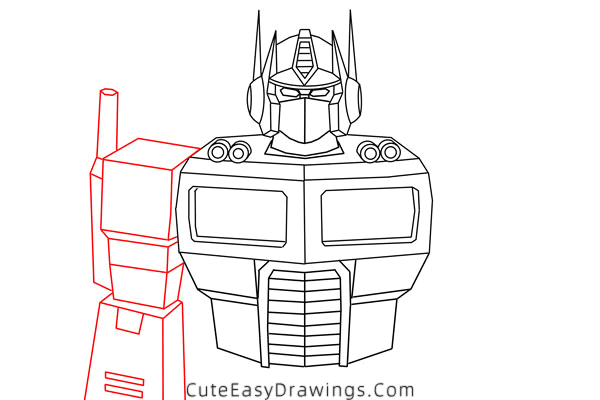 how to draw optimus prime from transformers - www.cuteeasydrawings.com