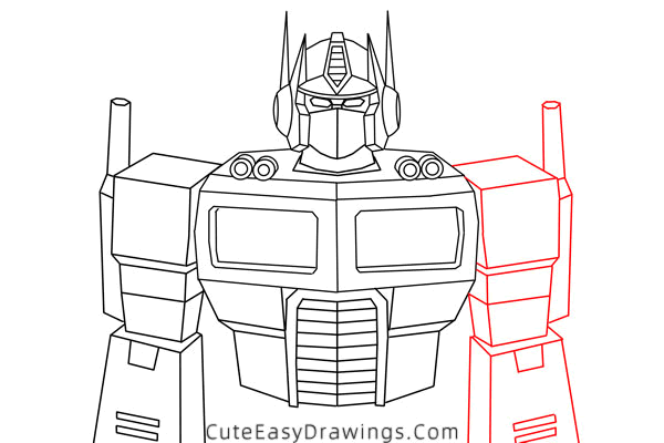 how to draw optimus prime from transformers - www.cuteeasydrawings.com