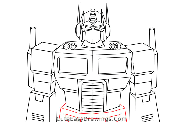 how to draw optimus prime from transformers - www.cuteeasydrawings.com