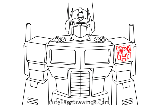 how to draw optimus prime from transformers - www.cuteeasydrawings.com