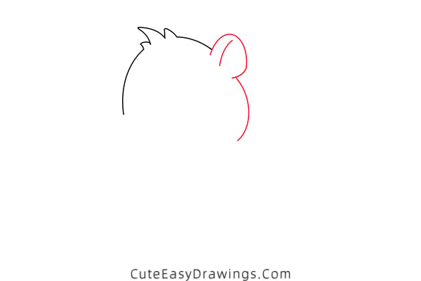 how to draw a hamster - www.cuteeasydrawings.com