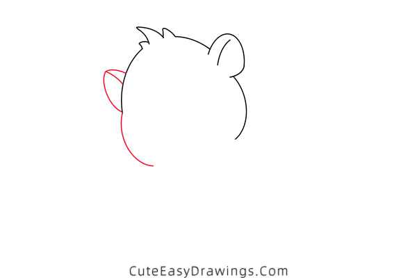 how to draw a hamster - www.cuteeasydrawings.com